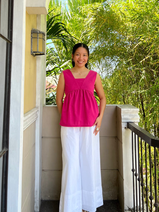 Cherry Top in Deep Pink