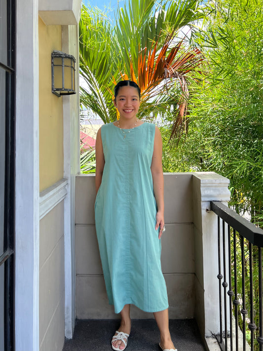 Courage Reversible Dress in Teal