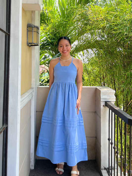 Acai Dress in Cornflower Blue
