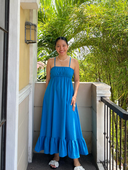 Sorrento Dress in Cerulean