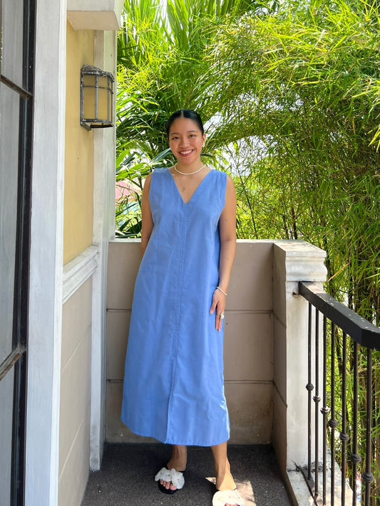 Courage Reversible Dress in Cornflower Blue