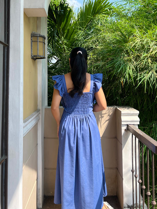 Ribeauvillé Dress in Soft Denim 003