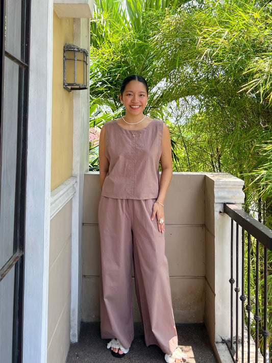 Charity Reversible Set in Oat