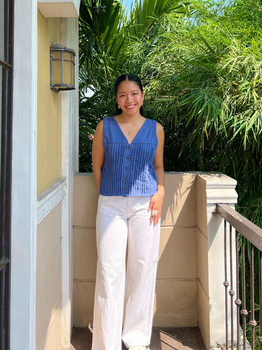 Brighton Top in Soft Denim 003