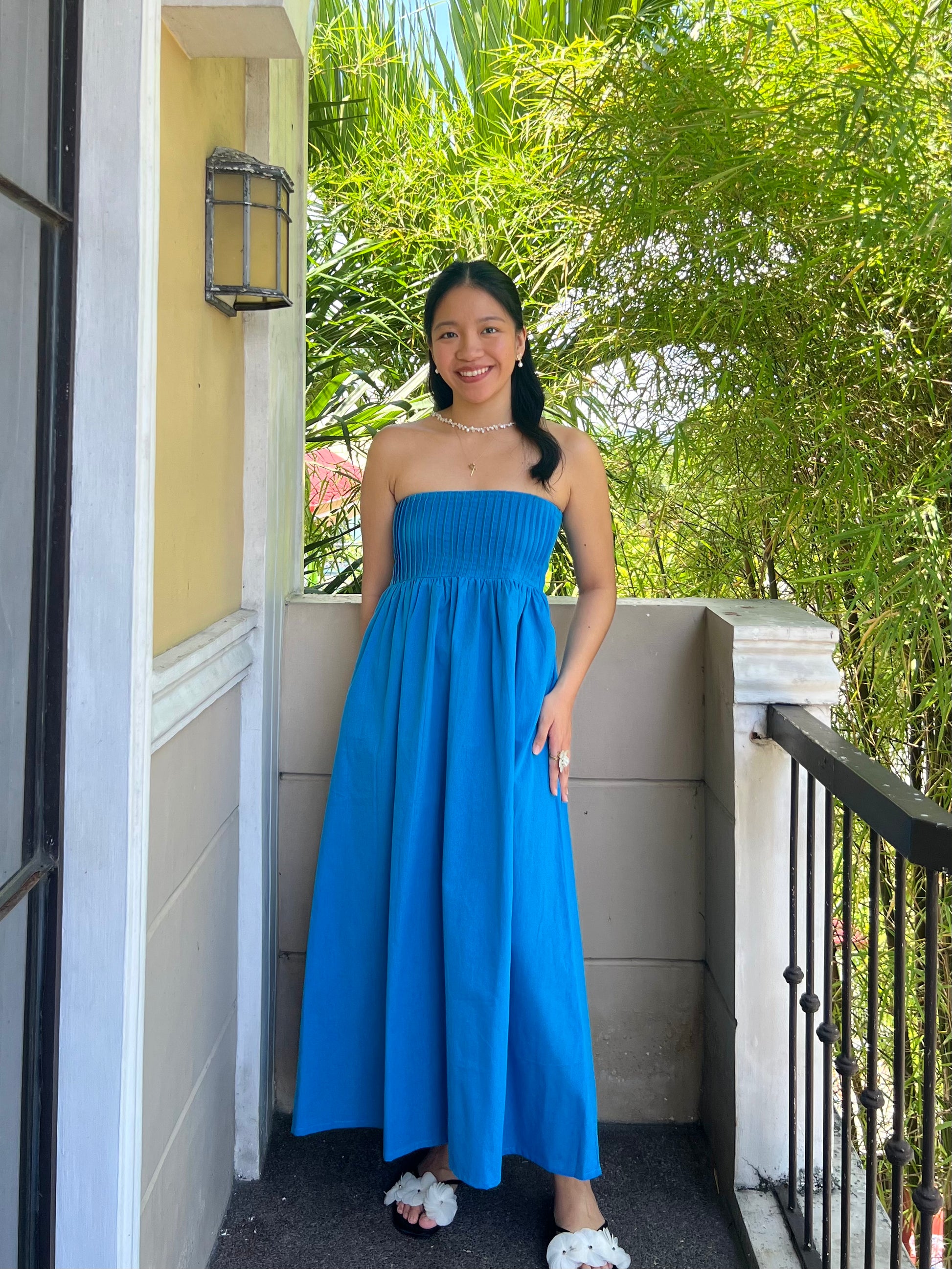 Fearless Dress in Cerulean Wanhiyan Clothing Fearless Dress in Cerulean Wanhiyan Clothing