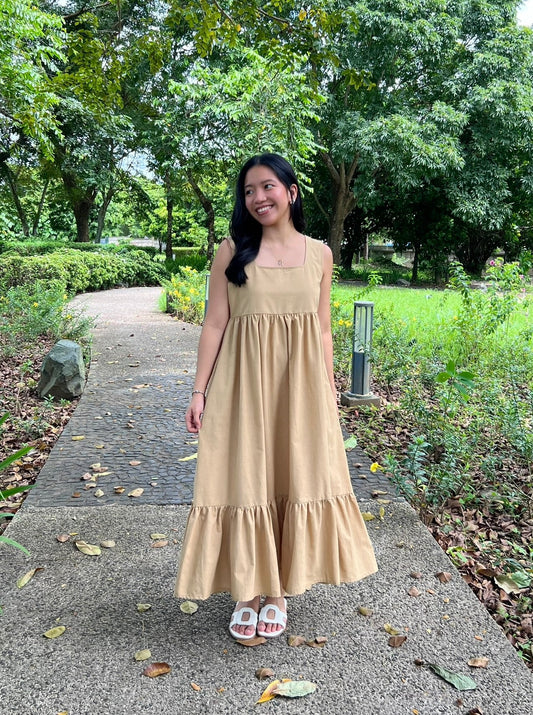 Maxim Dress in Beige