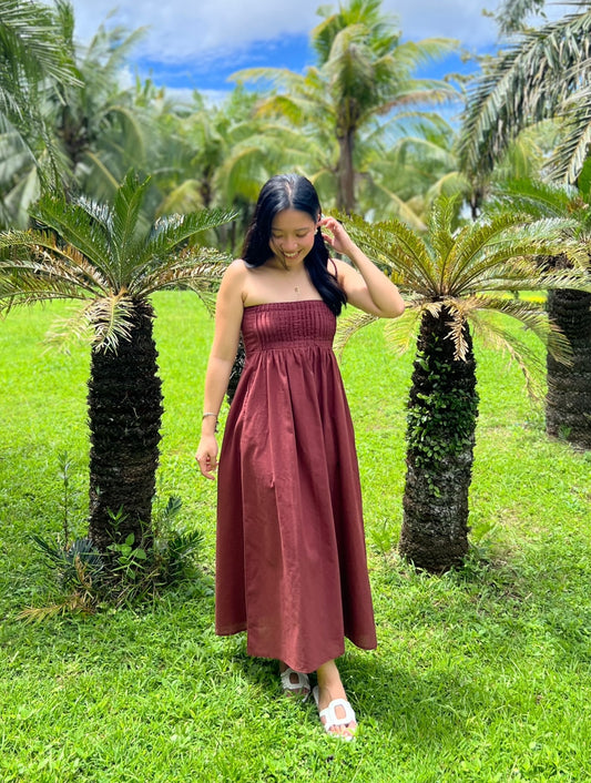 Fearless Dress in Chestnut