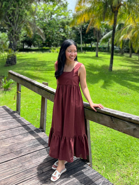 Maxim Dress in Chestnut