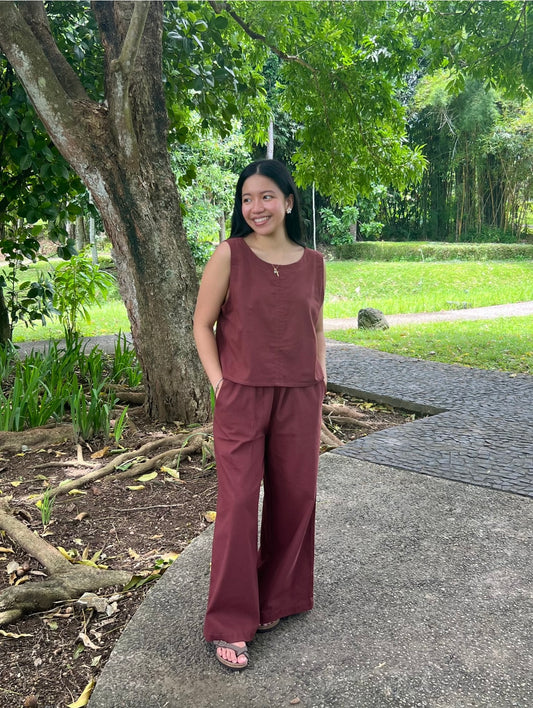 Charity Reversible Set in Chestnut