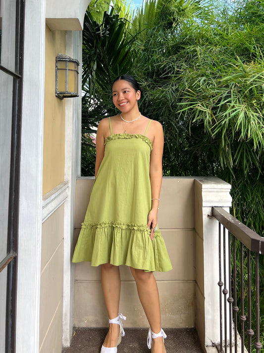 Daylight Dress in Apple Green