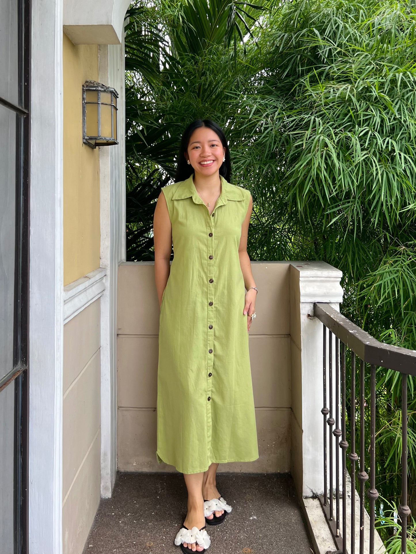 Arizona Dress in Apple Green