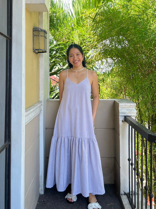 Elysees Dress in Stripes 021