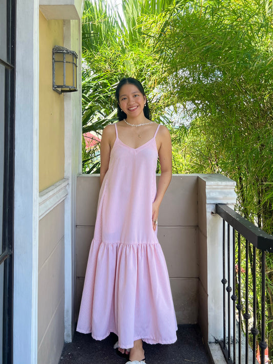 Elysees Dress in Stripes 024