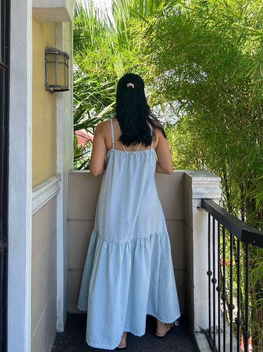 Elysees Dress in Stripes 022