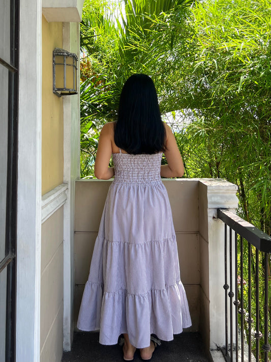 Honeydew Dress in Stripes 021