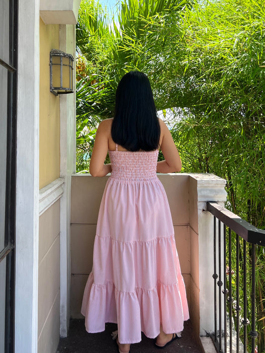 Honeydew Dress in Stripes 024