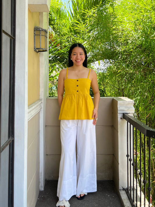 Blueberry Top in Mustard