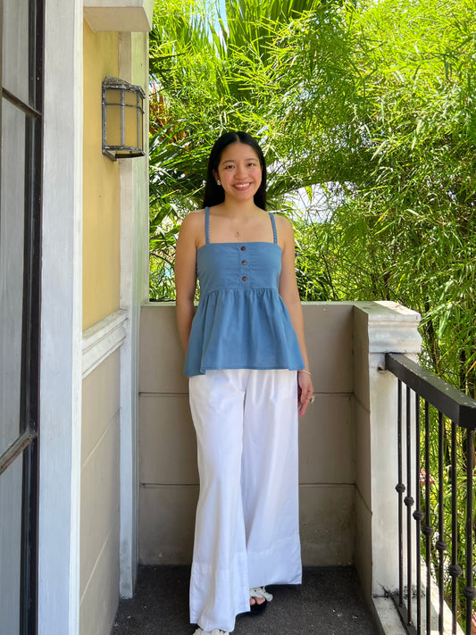 Blueberry Top in French Blue