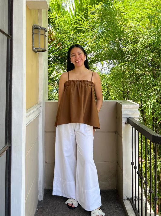 Eve Top in Dark Brown