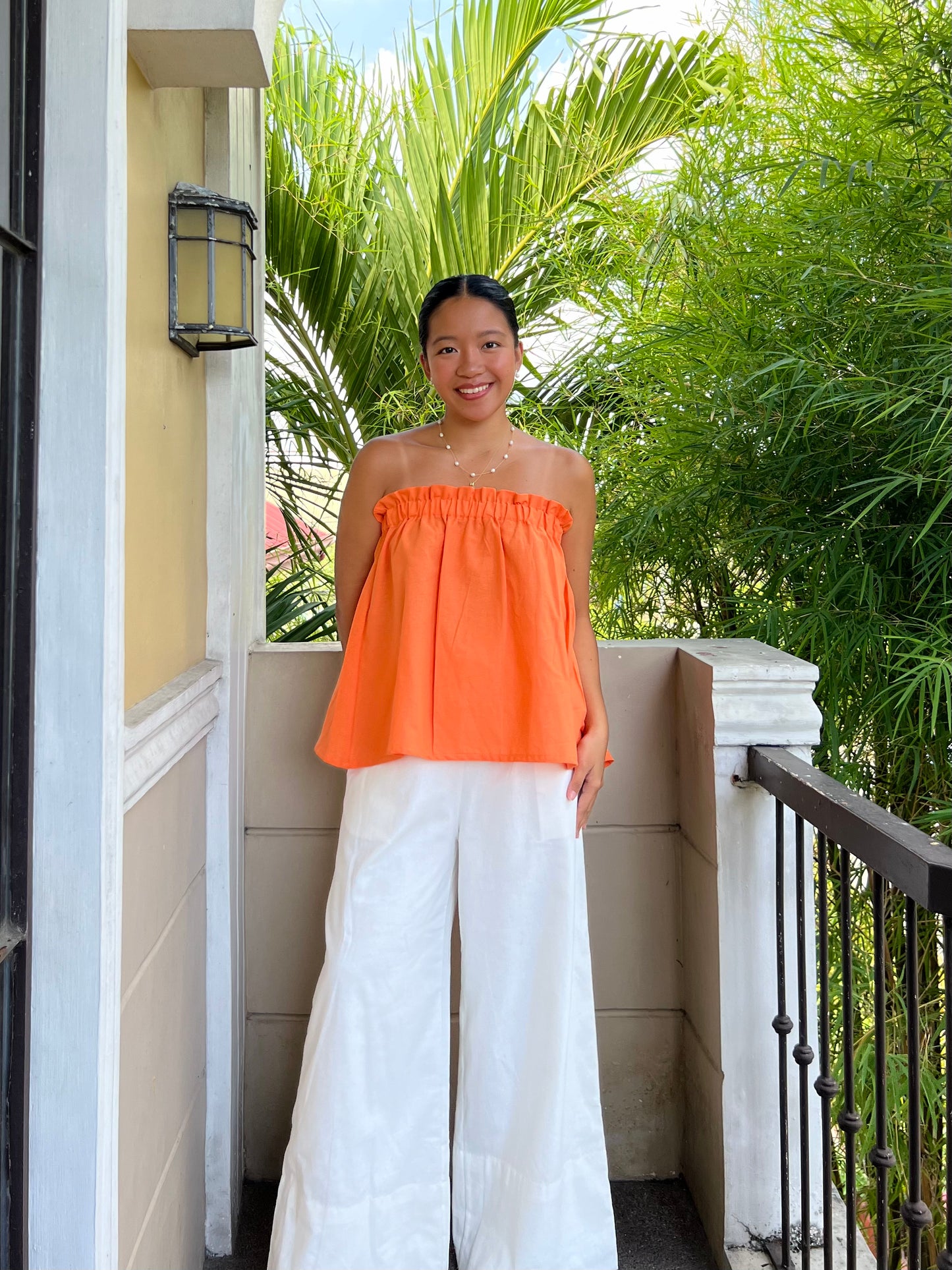 Eve Top in Tangerine