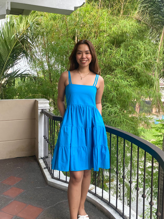 Capri Dress in Cerulean