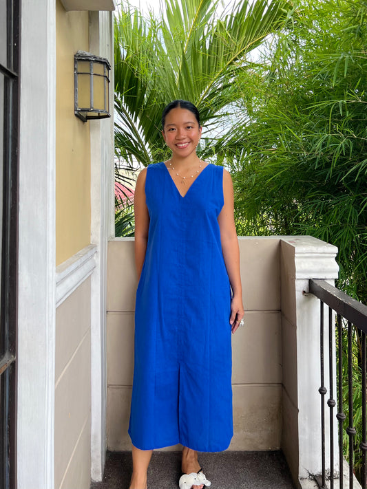 Courage Reversible Dress in Blue