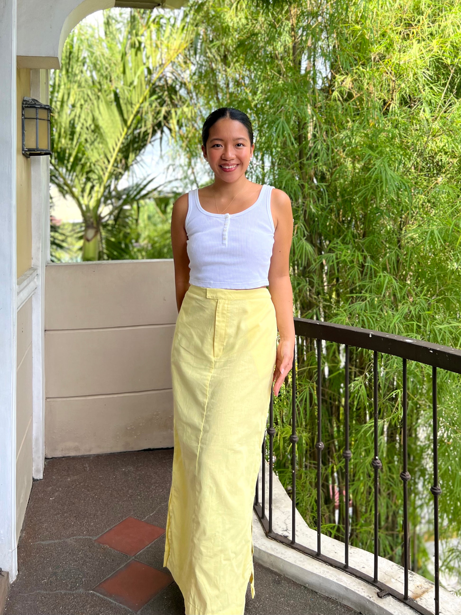 Teak Skirt in Yellow – Wanhiyan Clothing