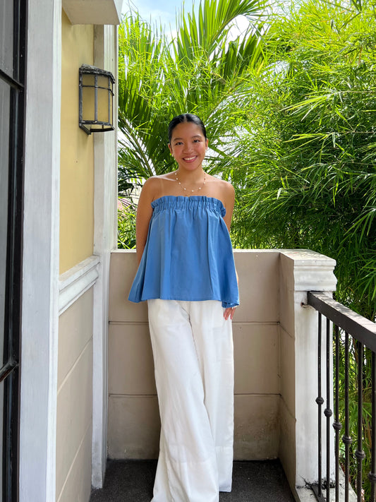 Eve Top in French Blue