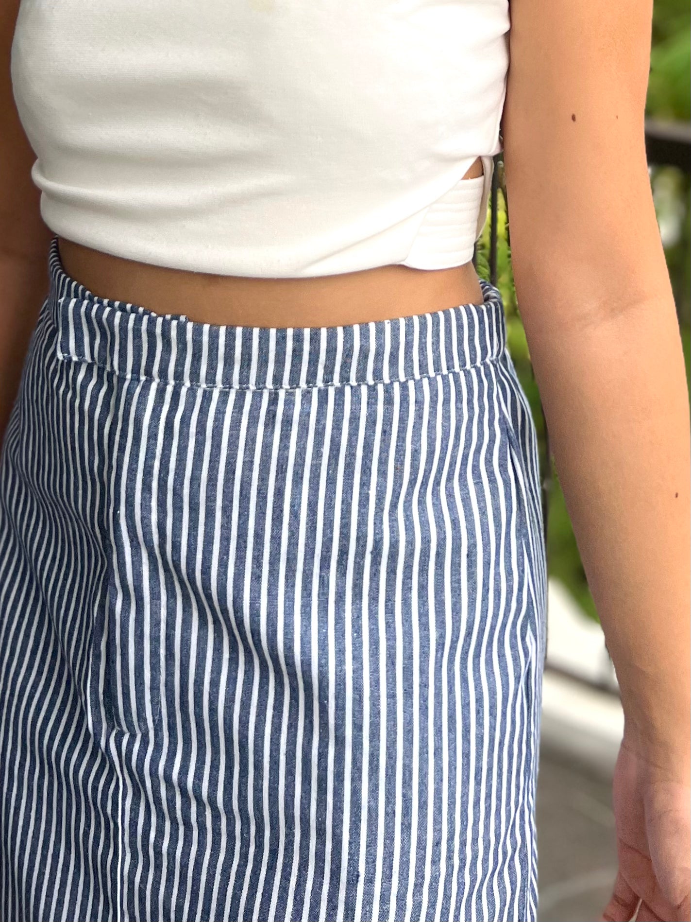Teak Skirt in Stripes 001