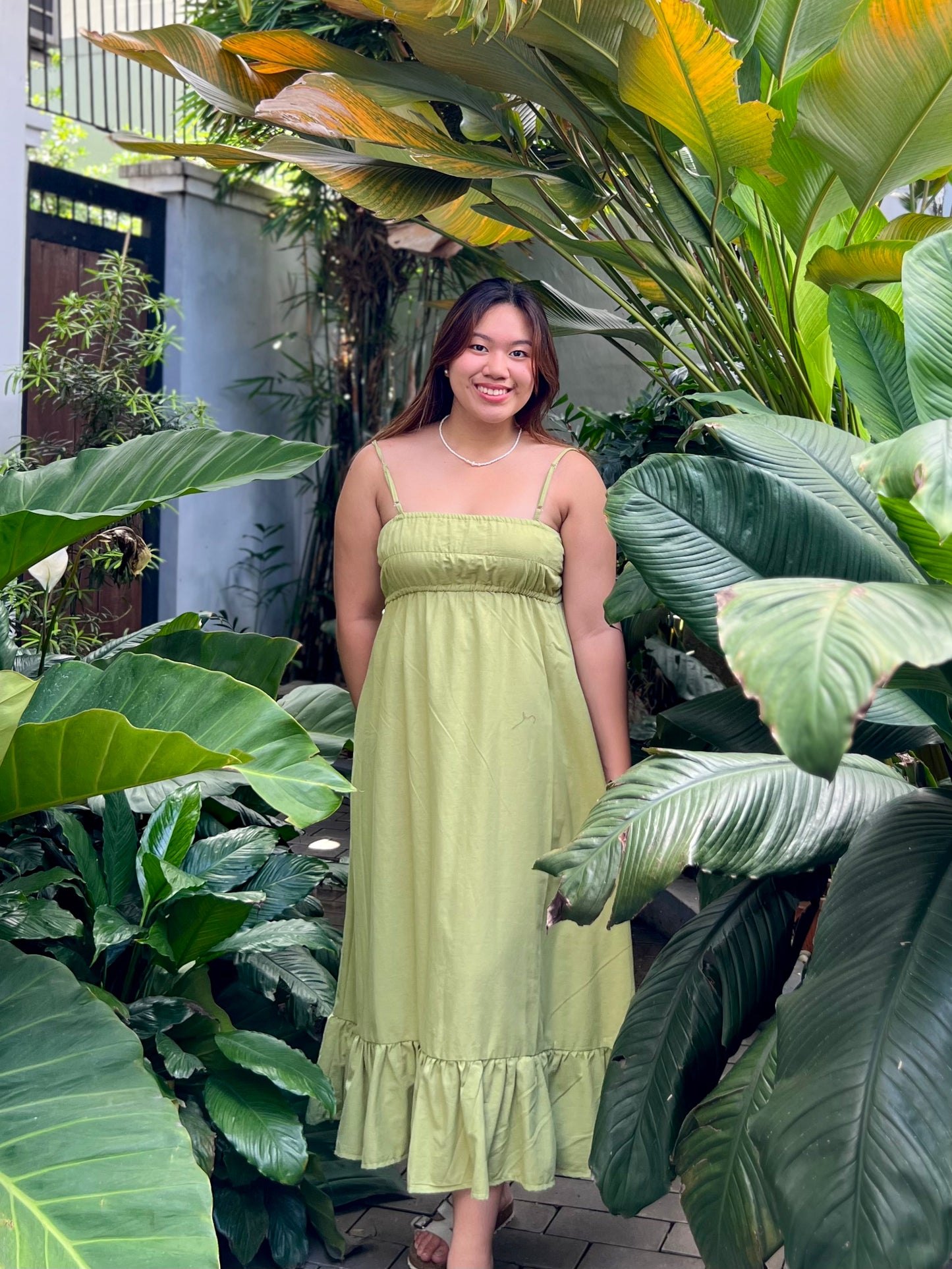 Sorrento Dress in Apple Green
