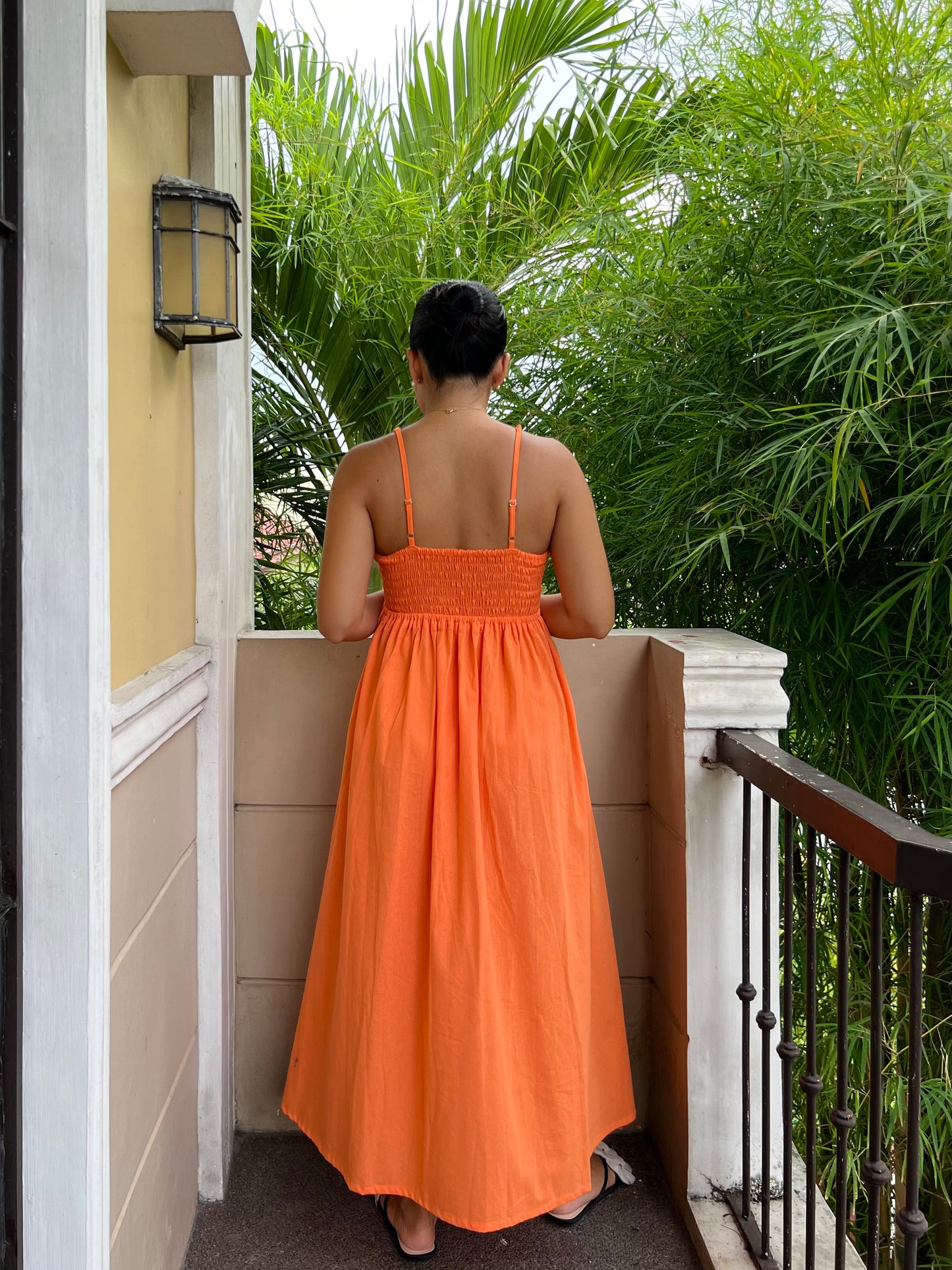 Gelateria Dress in Tangerine