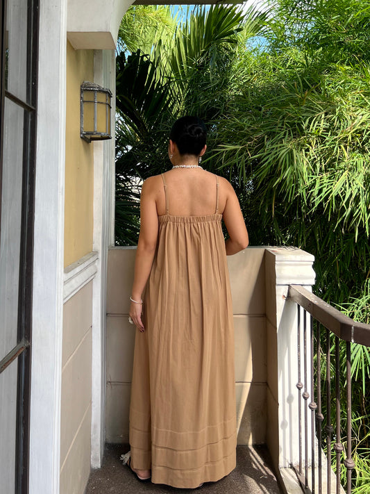 Faith Dress in Camel