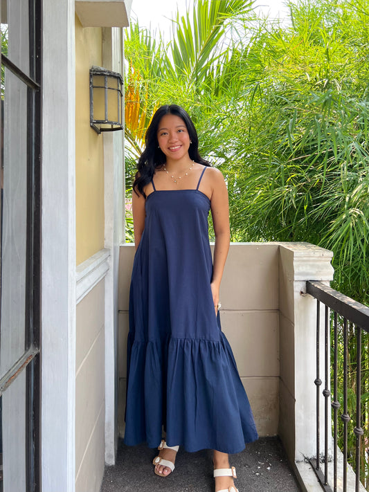 Joy Dress in Navy Blue