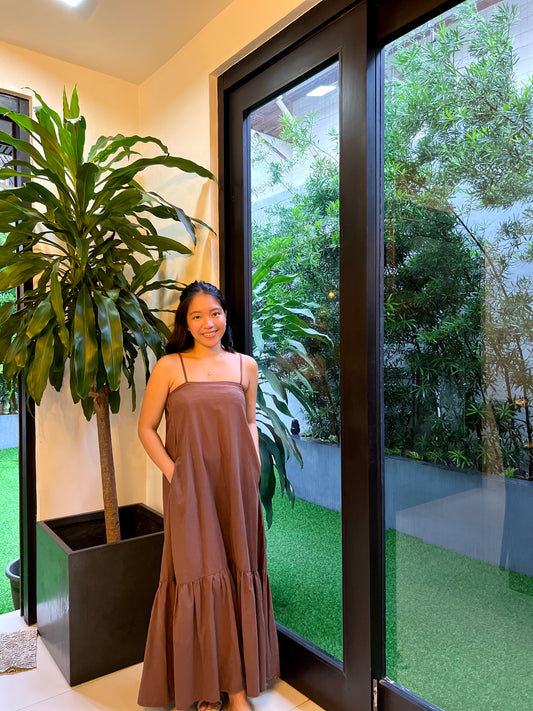 Joy Dress in Dark Brown