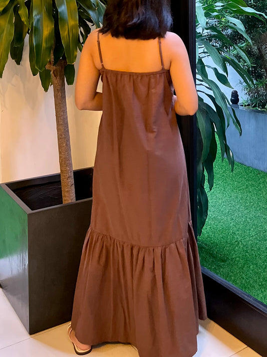 Joy Dress in Dark Brown