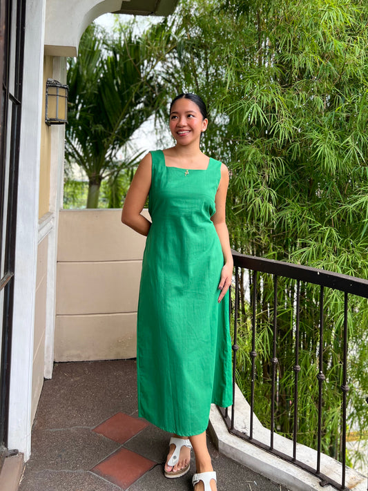 Stade Dress in Green