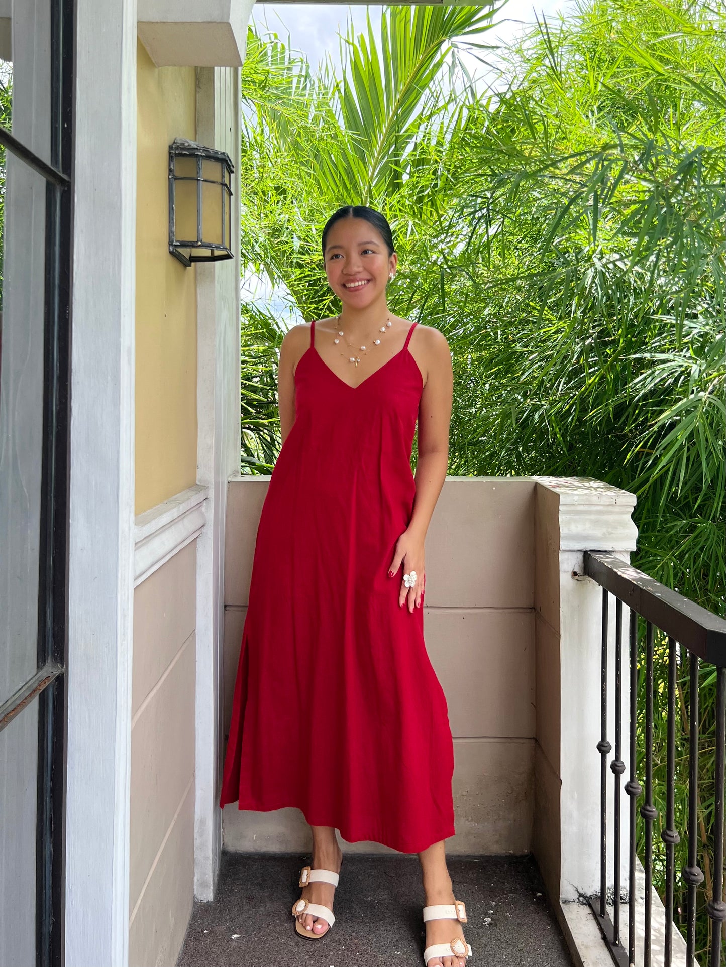 Caprese Dress in Red