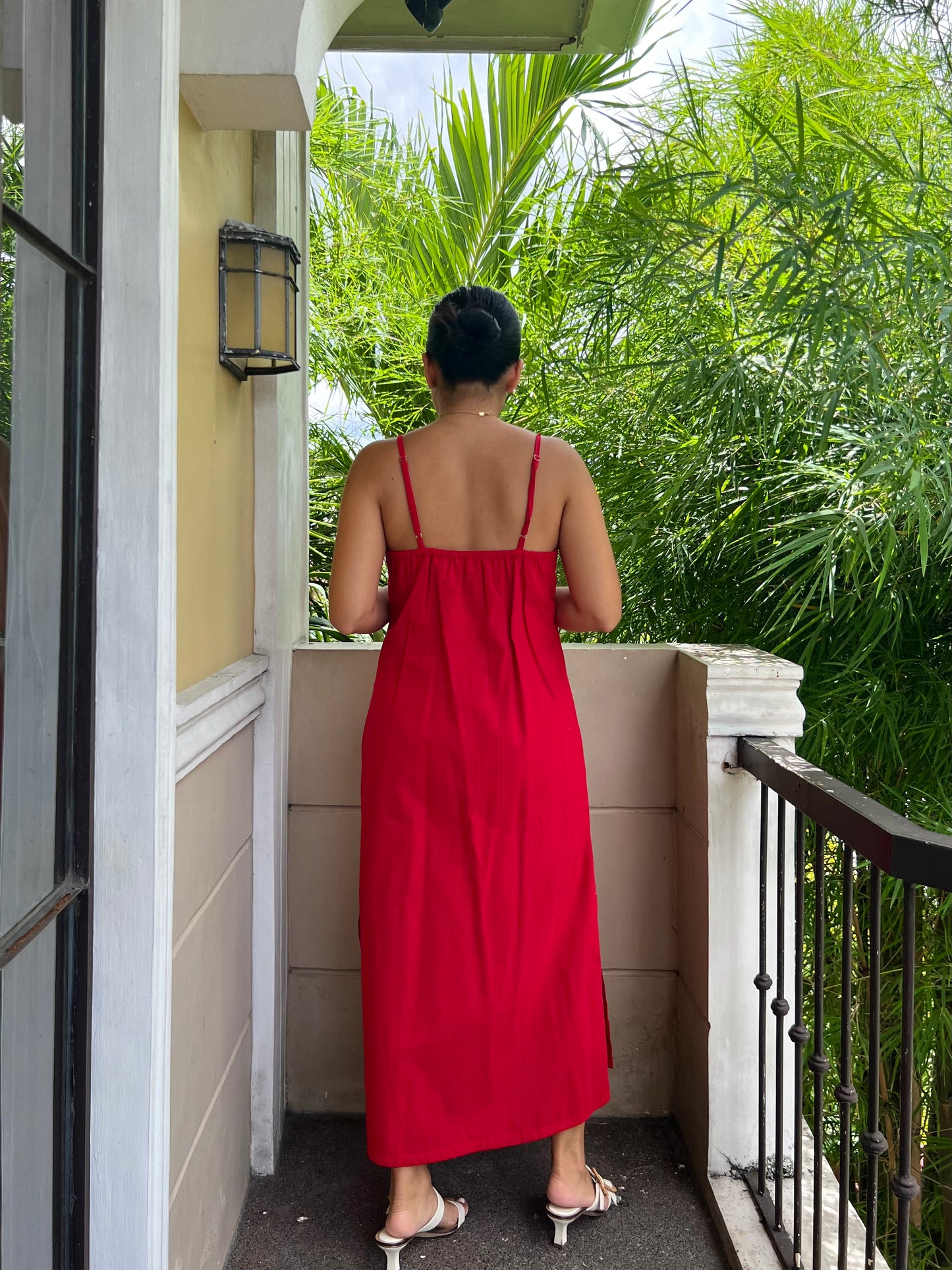 Caprese Dress in Red