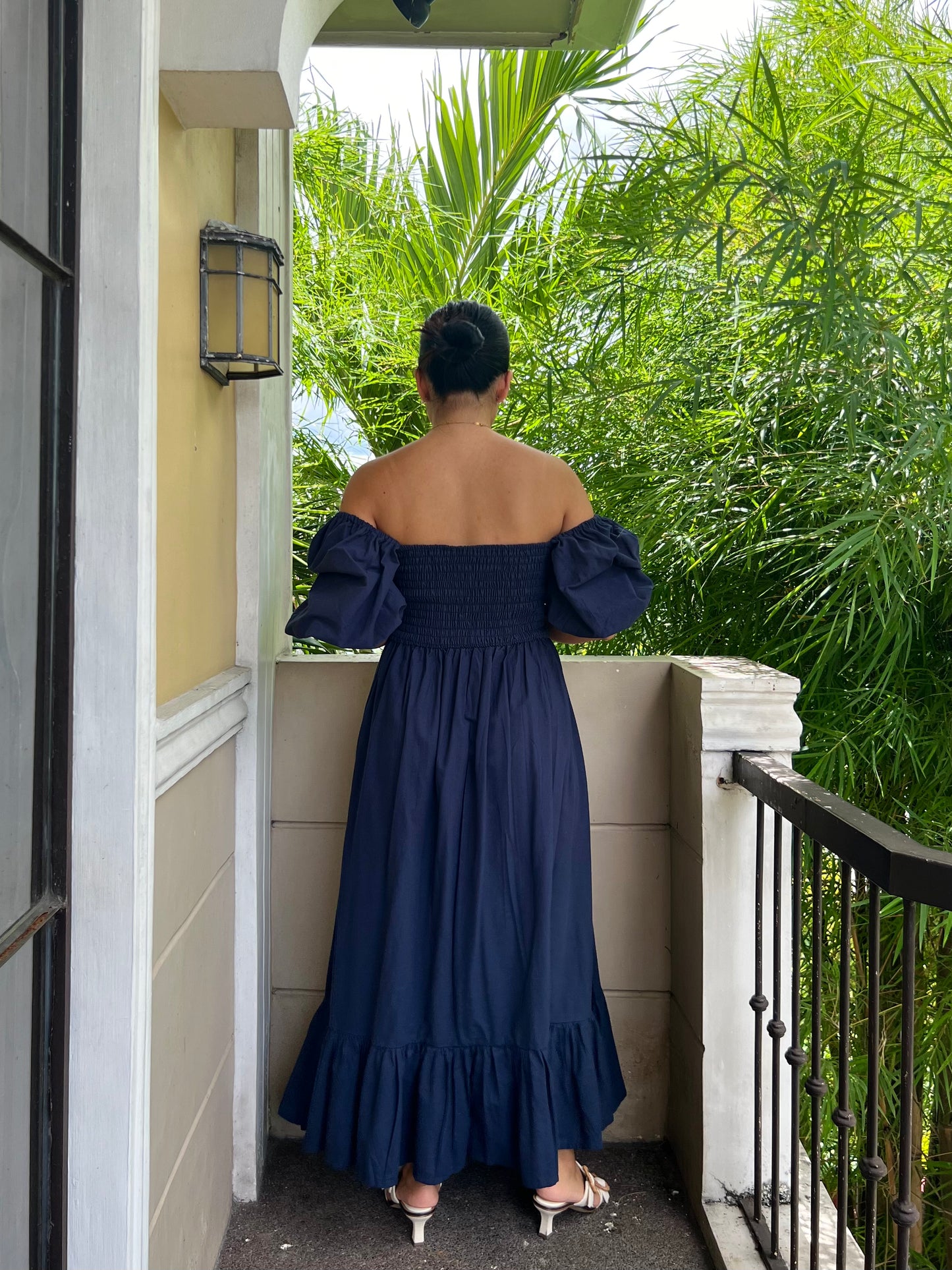 Florence Dress in Navy Blue