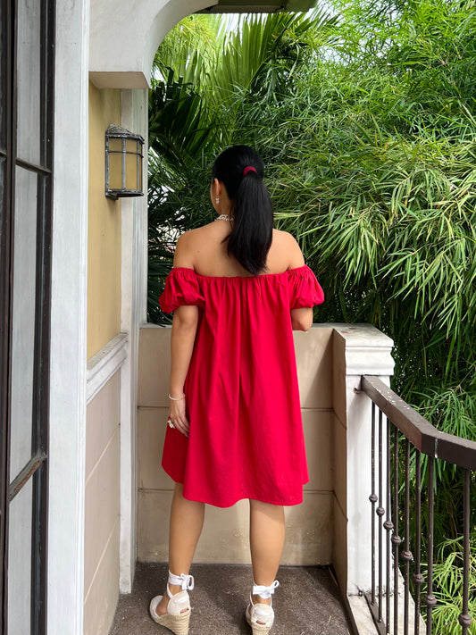 Harmony Dress in Red