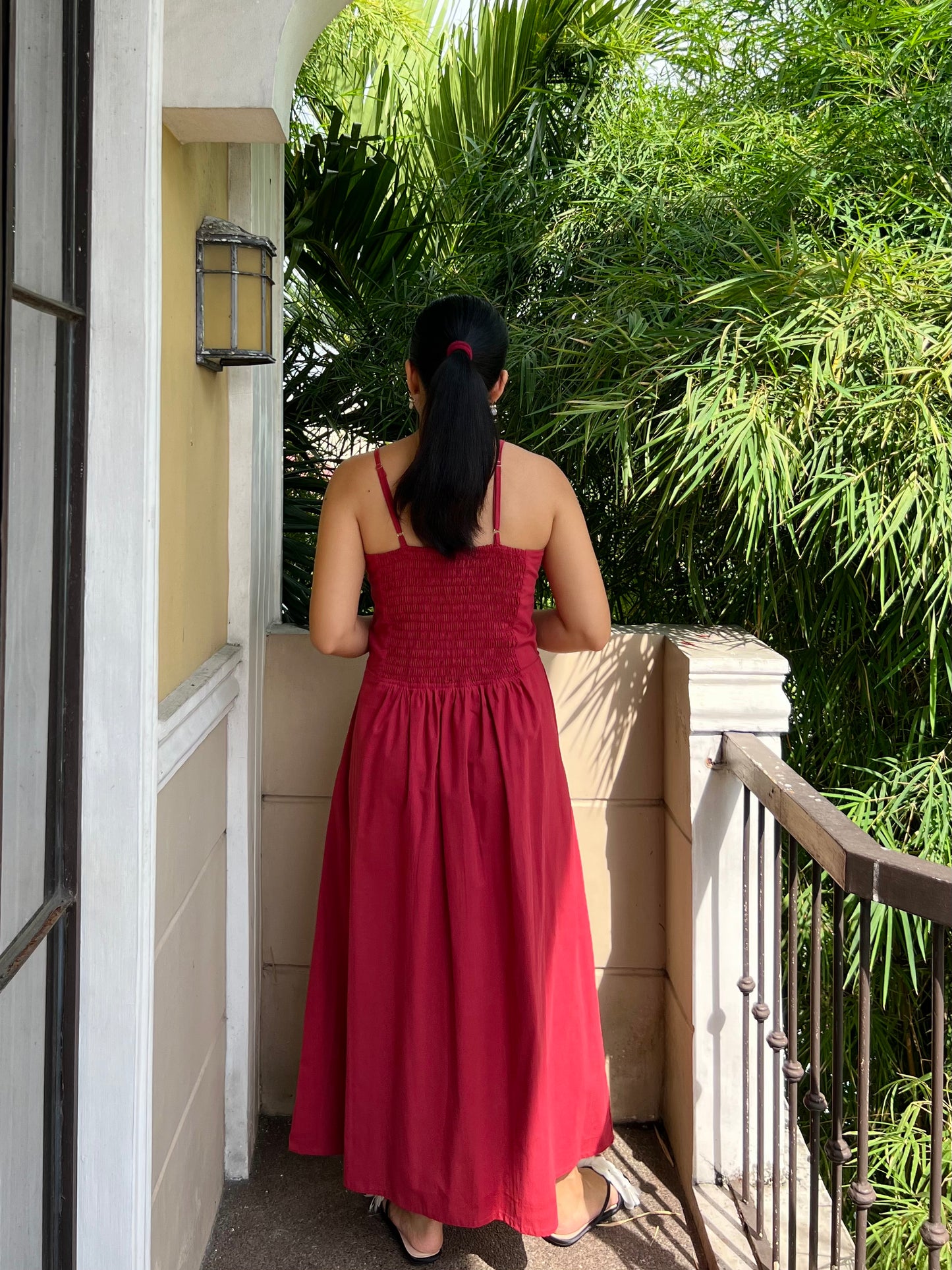 Lucerne Dress in Berry Red