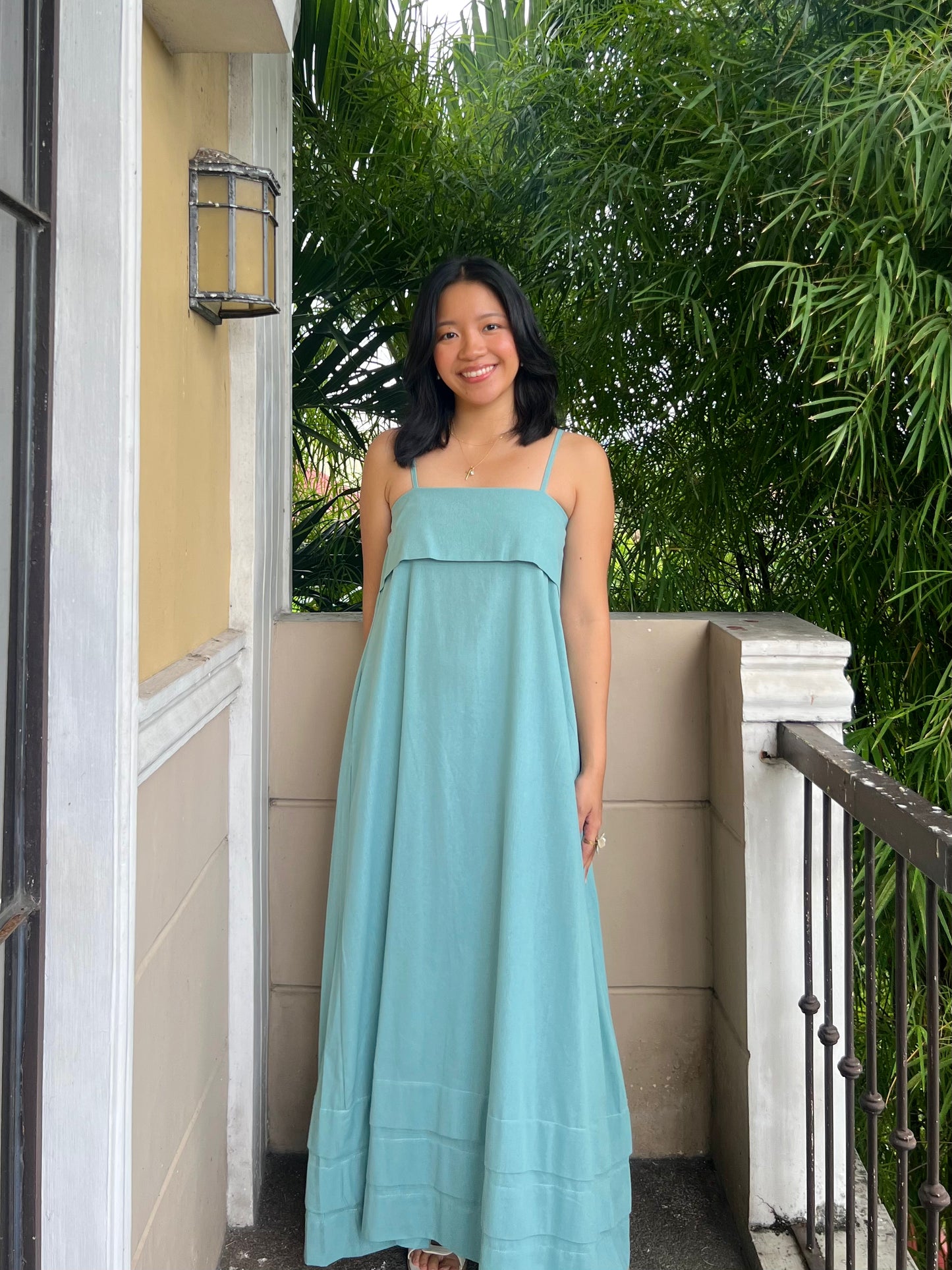 Faith Dress in Aquamarine