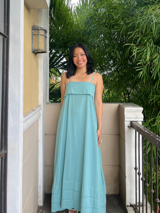 Faith Dress in Aquamarine