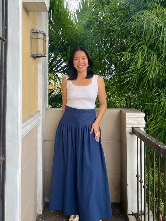 Temecula Skirt in Navy Blue