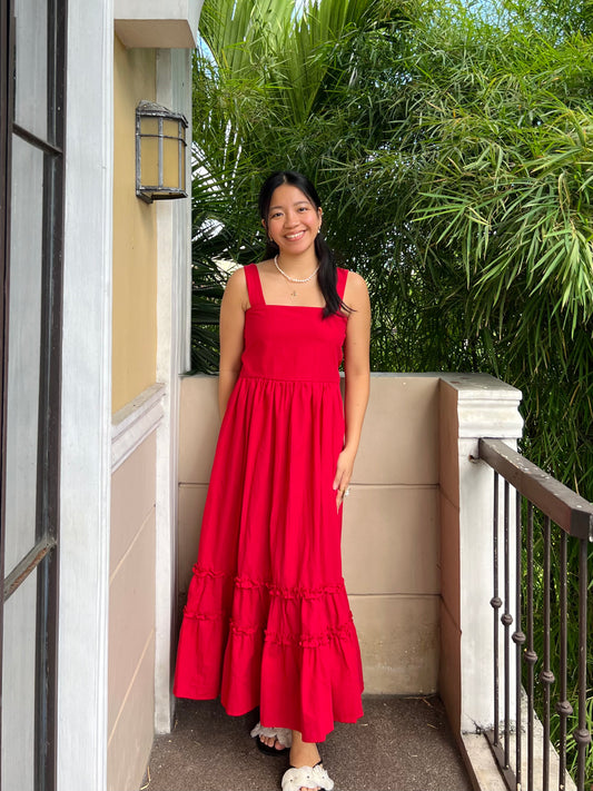 Gratitude Dress in Red