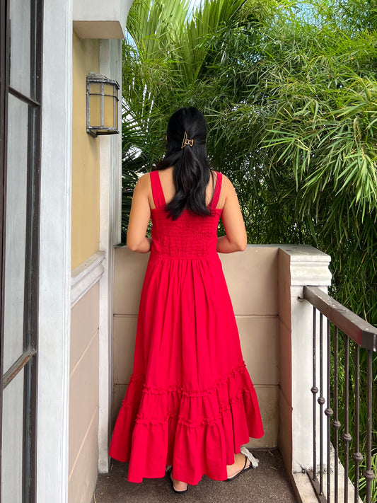 Gratitude Dress in Red