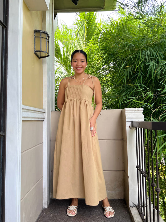 Palermo Dress in Camel