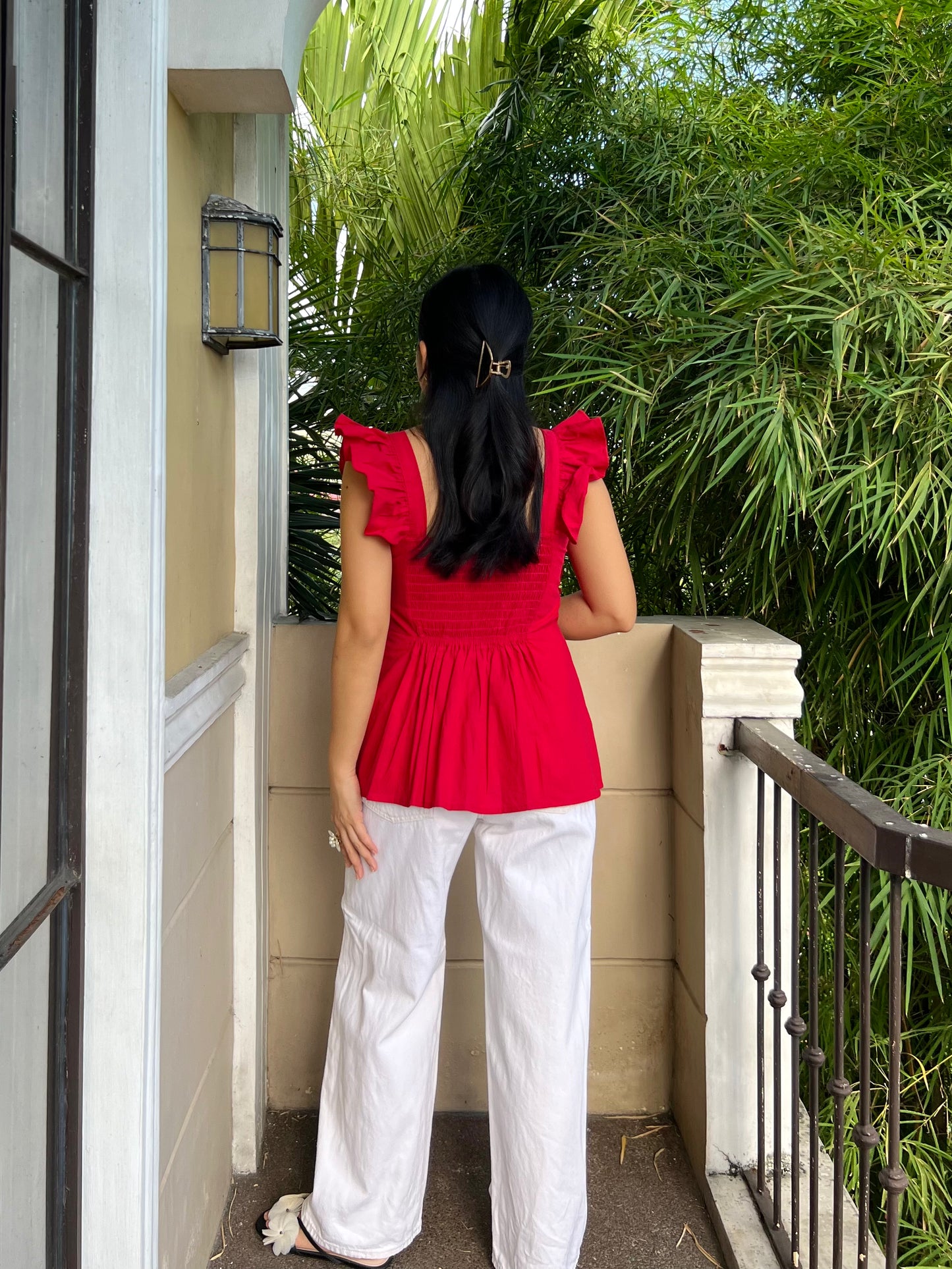 Serene Top in Red