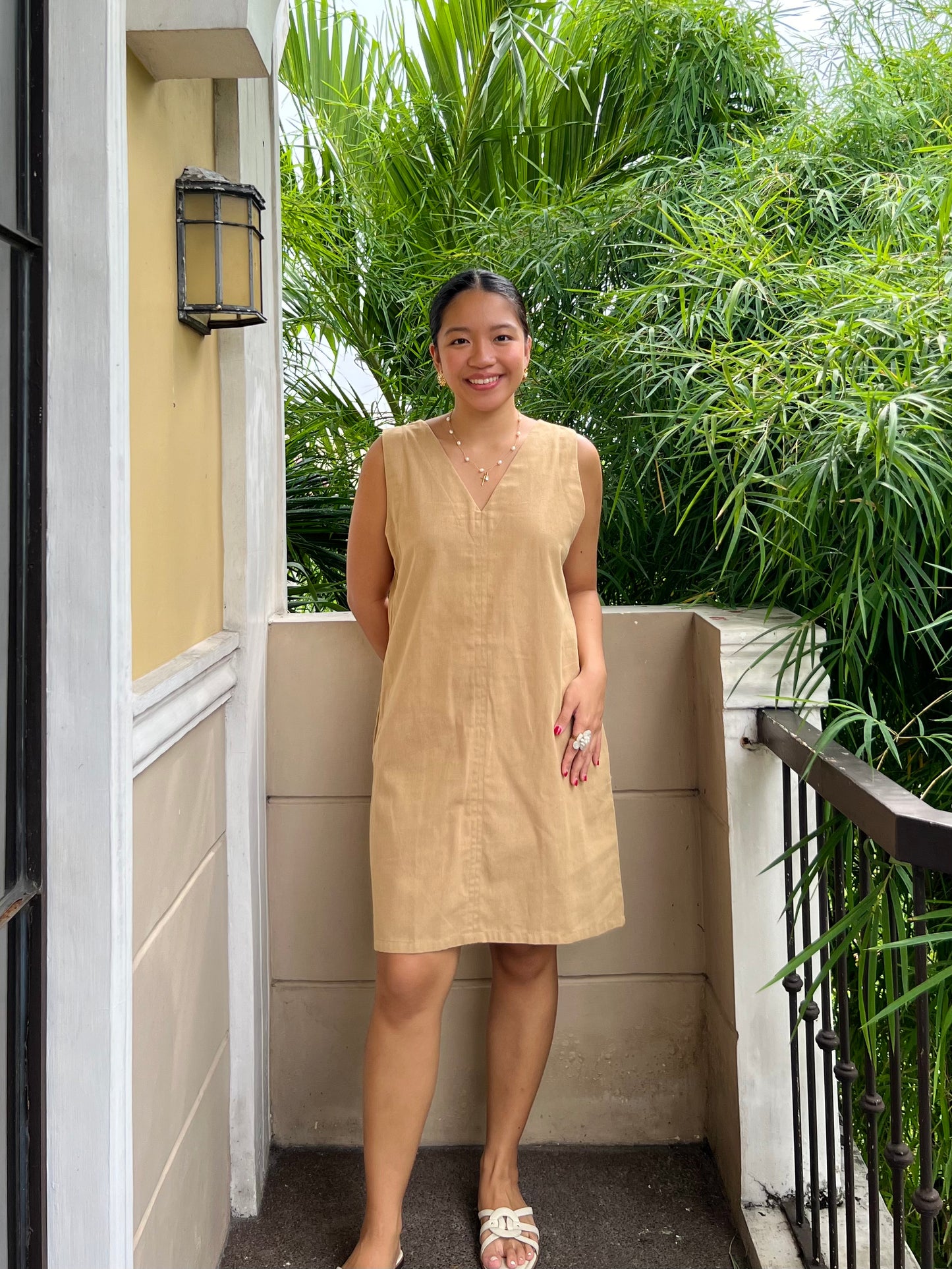 Marini Reversible Dress in Camel