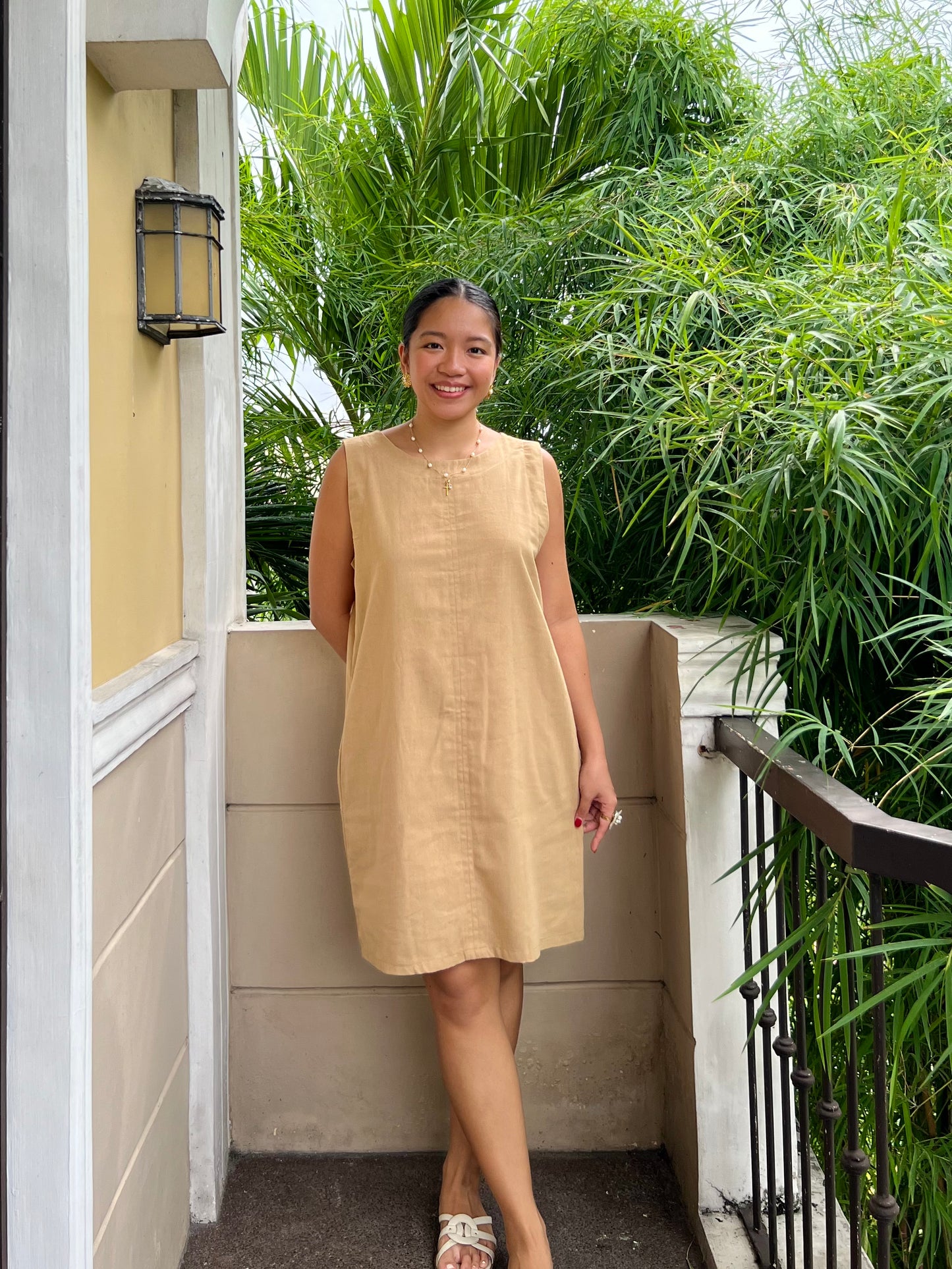 Marini Reversible Dress in Camel